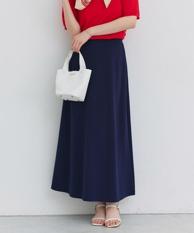 【ピエロ/Pierrot】の機能性2丈フレアスカート インテリア・キッズ・メンズ・レディースファッション・服の通販 founy(ファウニー) 　ファッション　Fashion　レディースファッション　Fashion for Women　スカート　Skirts　Aライン・フレアスカート　A-Line & Flared Skirts　ウォッシャブル　Machine Washable　ジョーゼット　Georgette, Semi-Sheer Fabric　ストレッチ　Stretch, Stretchy Fabric　フレア　Flare, Flared　プチプライス・低価格　Affordable / Budget Price　ミドル　Middle Length, Mid Height　ロング　Long, Long-Length　夏　Summer　春　Spring　S/S・春夏　SS, Spring/Summer, Warm Season　167cm / ネイビー / ロング丈 / M|ID: prp329100004972601 ipo3291000000037286230