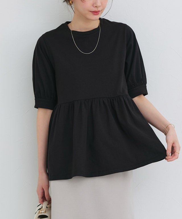 【ピエロ/Pierrot】のパフフレアTシャツ インテリア・キッズ・メンズ・レディースファッション・服の通販 founy(ファウニー) https://founy.com/ ファッション Fashion レディースファッション Fashion for Women トップス・カットソー Cut & Sew Tops シャツ・ブラウス・オフィスカジュアル Elegant Blouses & Button-Ups ロングTシャツ・Tシャツ Longline T-Shirts & Tees 送料無料 Free Shipping おすすめ Recommended / Our Picks ギャザー Gathered, Ruffled フェミニン Feminine, Girly フレア Flare, Flared プチプライス・低価格 Affordable / Budget Price |ID: prp329100004972640 ipo3291000000037286418