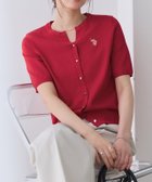 【ピエロ/Pierrot】の【U.S.POLO ASSN.】キーネックデザインカーディガン 167cm / レッド×アイボリー / M|ID: prp329100004972686 ipo3291000000037286620