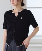 【ピエロ/Pierrot】の【U.S.POLO ASSN.】キーネックデザインカーディガン 167cm / ブラック×アイボリー / M|ID: prp329100004972686 ipo3291000000037286623