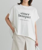 【ピエロ/Pierrot】のパールロゴドルマンコットンTシャツ 167cm / オフホワイト×ブラック / M|ID: prp329100004972695 ipo3291000000037286653