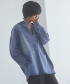 【ピエロ/Pierrot】のRASW デニムプルオーバーシャツ 166cm / ブルー / M|ID: prp329100004972748 ipo3291000000037286844