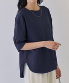 【ピエロ/Pierrot】のパフスリーブチュニックTシャツ 162cm / ネイビー / M|ID: prp329100004972763 ipo3291000000037286890