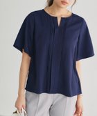 【ピエロ/Pierrot】の2wayピンタックブラウス 大人の最旬トレンドファッション＆コーディネート founy(ファウニー) ファッション Fashion レディースファッション Fashion for Women トップス・カットソー Cut & Sew Tops シャツ・ブラウス・オフィスカジュアル Elegant Blouses & Button-Ups プチプライス・低価格 Affordable / Budget Price エレガント 上品 Elegant thumbnail 166cm / ネイビー / M|ID: prp329100004972773 ipo3291000000037286940