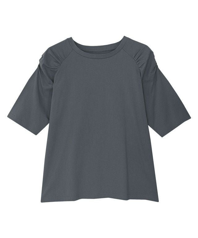 【ピエロ/Pierrot】の汗ジミ防止シャーリングデザインTシャツ インテリア・キッズ・メンズ・レディースファッション・服の通販 founy(ファウニー) https://founy.com/ ファッション Fashion レディースファッション Fashion for Women トップス・カットソー Cut & Sew Tops シャツ・ブラウス・オフィスカジュアル Elegant Blouses & Button-Ups ロングTシャツ・Tシャツ Longline T-Shirts & Tees シャーリング Shirring, Ruched トレンド Trend, Trending Now プチプライス・低価格 Affordable / Budget Price ボトム Bottoms, Lower Wear 吸水 Absorbent, Quick-Dry |ID: prp329100004972792 ipo3291000000037287053