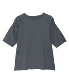 【ピエロ/Pierrot】の汗ジミ防止シャーリングデザインTシャツ チャコール|ID: prp329100004972792 ipo3291000000037287055