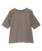【ピエロ/Pierrot】の汗ジミ防止シャーリングデザインTシャツ モカ|ID: prp329100004972792 ipo3291000000037287057