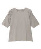 【ピエロ/Pierrot】の汗ジミ防止シャーリングデザインTシャツ グレージュ|ID: prp329100004972792 ipo3291000000037287059