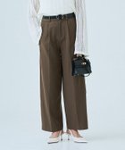 【ピエロ/Pierrot】の【アウトレットSALE!】 RASW ウエストタックボックスパンツ モカ|ID: prp329100004972795 ipo3291000000037287076