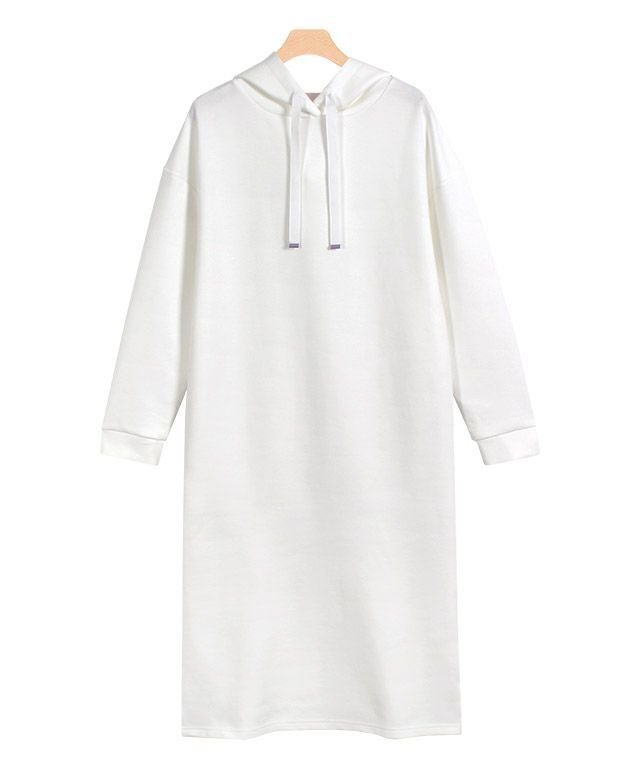 【ピエロ/Pierrot】の【アウトレットSALE!】ダンボールフードワンピース インテリア・キッズ・メンズ・レディースファッション・服の通販 founy(ファウニー) 　ファッション　Fashion　レディースファッション　Fashion for Women　ワンピース　Dresses　アウトレット　Outlet / Clearance　スリット　Slit, Slit Detail　バランス　Balance, Style Balance　プチプライス・低価格　Affordable / Budget Price　エレガント 上品　Elegant　オフホワイト|ID: prp329100004972808 ipo3291000000037287147