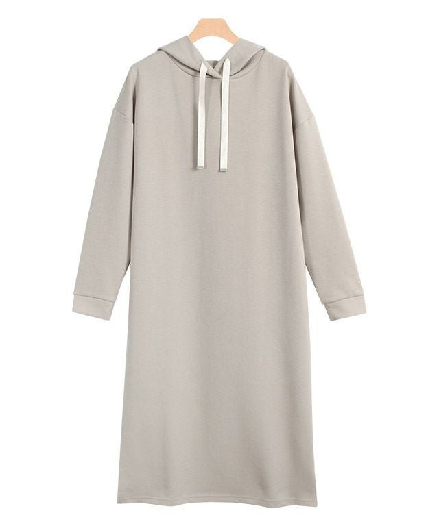【ピエロ/Pierrot】の【アウトレットSALE!】ダンボールフードワンピース インテリア・キッズ・メンズ・レディースファッション・服の通販 founy(ファウニー) 　ファッション　Fashion　レディースファッション　Fashion for Women　ワンピース　Dresses　アウトレット　Outlet / Clearance　スリット　Slit, Slit Detail　バランス　Balance, Style Balance　プチプライス・低価格　Affordable / Budget Price　エレガント 上品　Elegant　グレージュ|ID: prp329100004972808 ipo3291000000037287149
