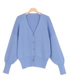 【ピエロ/Pierrot】の【アウトレットSALE!】ボリュームスリーブニットカーディガン ブルー|ID: prp329100004972812 ipo3291000000037287159