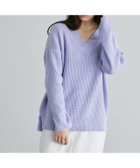 【ピエロ/Pierrot】の【アウトレットSALE!】ルーズシルエットVネックニット ラベンダーブルー|ID: prp329100004972818 ipo3291000000037287194