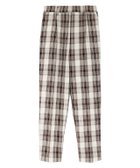 【ピエロ/Pierrot】の【アウトレットSALE!】チェックテーパードパンツ 大人の最旬トレンドファッション＆コーディネート founy(ファウニー) ファッション Fashion レディースファッション Fashion for Women パンツ Pants & Trousers アウトレット Outlet / Clearance サマー Summer, Summer Style センター Center, Center Line チェック Check, Plaid, Tartan フロント Front, Front Design プチプライス・低価格 Affordable / Budget Price thumbnail ブラウン|ID: prp329100004972822 ipo3291000000037287211