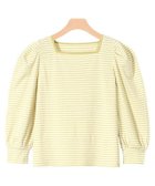 【ピエロ/Pierrot】の【アウトレットSALE!】スクエアネックボーダーTシャツ イエロー|ID: prp329100004972825 ipo3291000000037287233