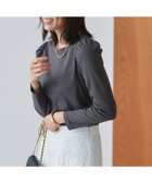 【ピエロ/Pierrot】のパフスリーブテレコリブカットソー 167cm / チャコール / M|ID: prp329100004972857 ipo3291000000037287353