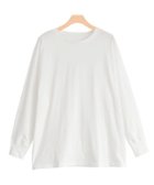 【ピエロ/Pierrot】のドルマンスリーブロングTシャツ 大人の最旬トレンドファッション＆コーディネート founy(ファウニー) ファッション Fashion レディースファッション Fashion for Women トップス・カットソー Cut & Sew Tops シャツ・ブラウス・オフィスカジュアル Elegant Blouses & Button-Ups ロングTシャツ・Tシャツ Longline T-Shirts & Tees シンプル Simple, Minimal プチプライス・低価格 Affordable / Budget Price ロング Long, Long-Length thumbnail オフホワイト|ID: prp329100004972863 ipo3291000000037287375