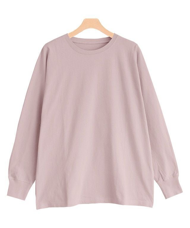 【ピエロ/Pierrot】のドルマンスリーブロングTシャツ インテリア・キッズ・メンズ・レディースファッション・服の通販 founy(ファウニー) 　ファッション　Fashion　レディースファッション　Fashion for Women　トップス・カットソー　Cut & Sew Tops　シャツ・ブラウス・オフィスカジュアル　Elegant Blouses & Button-Ups　ロングTシャツ・Tシャツ　Longline T-Shirts & Tees　シンプル　Simple, Minimal　プチプライス・低価格　Affordable / Budget Price　ロング　Long, Long-Length　パウダーピンク|ID: prp329100004972863 ipo3291000000037287385