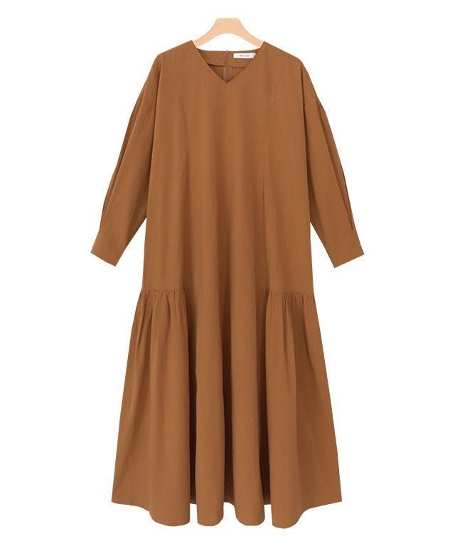 【ピエロ/Pierrot】のRASW ギャザー切り替えワンピース インテリア・キッズ・メンズ・レディースファッション・服の通販 founy(ファウニー) 　ファッション　Fashion　レディースファッション　Fashion for Women　ワンピース　Dresses　送料無料　Free Shipping　ギャザー　Gathered, Ruffled　プチプライス・低価格　Affordable / Budget Price　ロング　Long, Long-Length　オレンジ|ID: prp329100004972876 ipo3291000000037287463