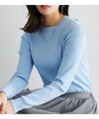 【ピエロ/Pierrot】のシルクタッチウォッシャブルリブニット 大人の最旬トレンドファッション＆コーディネート founy(ファウニー) ファッション Fashion レディースファッション Fashion for Women トップス・カットソー Cut & Sew Tops ニット Knit Tops & Sweaters インナー Innerwear シルク Silk, 100% Silk デコルテ Décolleté, Neckline フィット Fit, Slim Fit プチプライス・低価格 Affordable / Budget Price エレガント 上品 Elegant 吸水 Absorbent, Quick-Dry 定番 Standard, Basic Item thumbnail 167cm / ライトブルー / クルーネック / M|ID: prp329100004972906 ipo3291000000037287606