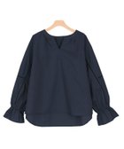 【ピエロ/Pierrot】の【アウトレットSALE!】ハシゴレースキーネックブラウス ネイビー|ID: prp329100004972925 ipo3291000000037287709