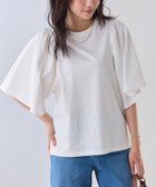 【ピエロ/Pierrot】のギャザースリーブTシャツ 大人の最旬トレンドファッション＆コーディネート founy(ファウニー) ファッション Fashion レディースファッション Fashion for Women トップス・カットソー Cut & Sew Tops シャツ・ブラウス・オフィスカジュアル Elegant Blouses & Button-Ups ロングTシャツ・Tシャツ Longline T-Shirts & Tees 送料無料 Free Shipping ギャザー Gathered, Ruffled シンプル Simple, Minimal スリーブ Sleeve, Long Sleeve / Short Sleeve フレア Flare, Flared プチプライス・低価格 Affordable / Budget Price thumbnail 162cm / オフホワイト / M|ID: prp329100004972928 ipo3291000000037287725