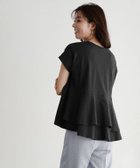 【ピエロ/Pierrot】の綿100% バックフリル切り替えTシャツ ブラック|ID: prp329100004972932 ipo3291000000037287742