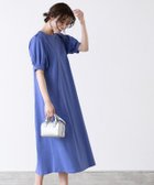 【ピエロ/Pierrot】のパフスリーブワンピース 167cm / ブルー / M|ID: prp329100004972936 ipo3291000000037287769