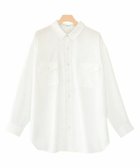 【ピエロ/Pierrot】のRASW リネンライクシャツ 大人の最旬トレンドファッション＆コーディネート founy(ファウニー) ファッション Fashion レディースファッション Fashion for Women トップス・カットソー Cut & Sew Tops シャツ・ブラウス・オフィスカジュアル Elegant Blouses & Button-Ups フラップ Flap, Flap Pocket プチプライス・低価格 Affordable / Budget Price ポケット Pocket, Pocket Detail エレガント 上品 Elegant thumbnail ホワイト|ID: prp329100004972948 ipo3291000000037287822