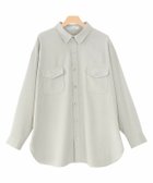 【ピエロ/Pierrot】のRASW リネンライクシャツ 大人の最旬トレンドファッション＆コーディネート founy(ファウニー) ファッション Fashion レディースファッション Fashion for Women トップス・カットソー Cut & Sew Tops シャツ・ブラウス・オフィスカジュアル Elegant Blouses & Button-Ups フラップ Flap, Flap Pocket プチプライス・低価格 Affordable / Budget Price ポケット Pocket, Pocket Detail エレガント 上品 Elegant thumbnail グレージュ|ID: prp329100004972948 ipo3291000000037287823