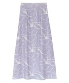 【ピエロ/Pierrot】の【アウトレットSALE!】柄ナロースカート ラベンダー|ID: prp329100004972954 ipo3291000000037287846