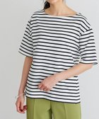 【ピエロ/Pierrot】のカラーボーダーTシャツ オフホワイト×ブラック|ID: prp329100004972959 ipo3291000000037287872