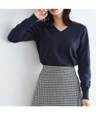 【ピエロ/Pierrot】のネックが選べるプレミアムカシミヤタッチニット 大人の最旬トレンドファッション＆コーディネート founy(ファウニー) ファッション Fashion レディースファッション Fashion for Women トップス・カットソー Cut & Sew Tops ニット Knit Tops & Sweaters シンプル Simple, Minimal プチプライス・低価格 Affordable / Budget Price ルーズ Loose, Oversized エレガント 上品 Elegant thumbnail 167cm / ネイビー / Vネック / M|ID: prp329100004972964 ipo3291000000037287895