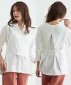 【ピエロ/Pierrot】の【アウトレットSALE!】後ろタックデザインノーカラーブラウス 大人の最旬トレンドファッション＆コーディネート founy(ファウニー) ファッション Fashion レディースファッション Fashion for Women トップス・カットソー Cut & Sew Tops シャツ・ブラウス・オフィスカジュアル Elegant Blouses & Button-Ups アウトレット Outlet / Clearance シンプル Simple, Minimal ジョーゼット Georgette, Semi-Sheer Fabric フロント Front, Front Design プチプライス・低価格 Affordable / Budget Price thumbnail オフホワイト|ID: prp329100004972971 ipo3291000000037287930