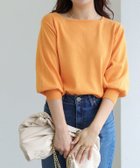 【ピエロ/Pierrot】の選べるネックシルクタッチバルーンニット 大人の最旬トレンドファッション＆コーディネート founy(ファウニー) ファッション Fashion レディースファッション Fashion for Women トップス・カットソー Cut & Sew Tops ニット Knit Tops & Sweaters シルク Silk, 100% Silk シンプル Simple, Minimal スクエア Square, Square Shape スリーブ Sleeve, Long Sleeve / Short Sleeve バルーン Balloon, Balloon Silhouette プチプライス・低価格 Affordable / Budget Price エレガント 上品 Elegant thumbnail 157cm / オレンジ / スクエアネック / M|ID: prp329100004972973 ipo3291000000037287956
