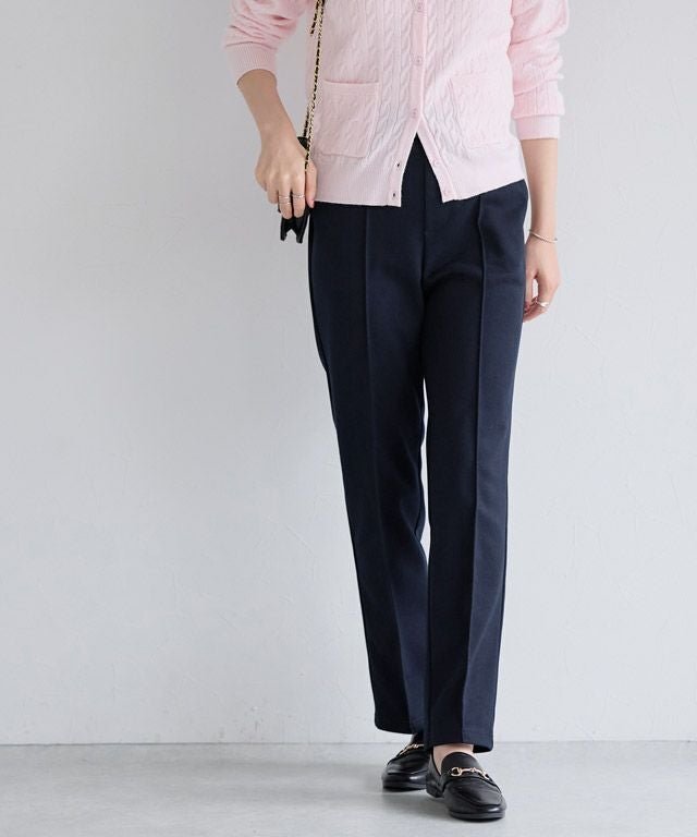 【ピエロ/Pierrot】のカット起毛ピンタックテーパードパンツ インテリア・キッズ・メンズ・レディースファッション・服の通販 founy(ファウニー) 　ファッション　Fashion　レディースファッション　Fashion for Women　パンツ　Pants & Trousers　プチプライス・低価格　Affordable / Budget Price　167cm / ダークネイビー / M|ID: prp329100004972977 ipo3291000000037287971