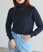 【ピエロ/Pierrot】のプレミアムカシミヤタッチタートルニット 166cm / ネイビー / M|ID: prp329100004972982 ipo3291000000037288001