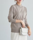 【ピエロ/Pierrot】のプレミアムカシミヤタッチハイネックニット 大人の最旬トレンドファッション＆コーディネート founy(ファウニー) ファッション Fashion レディースファッション Fashion for Women トップス・カットソー Cut & Sew Tops ニット Knit Tops & Sweaters インナー Innerwear シンプル Simple, Minimal ハイネック High Neck, Mock Neck プチプライス・低価格 Affordable / Budget Price ルーズ Loose, Oversized エレガント 上品 Elegant thumbnail 166cm / グレージュ / M|ID: prp329100004972983 ipo3291000000037288019