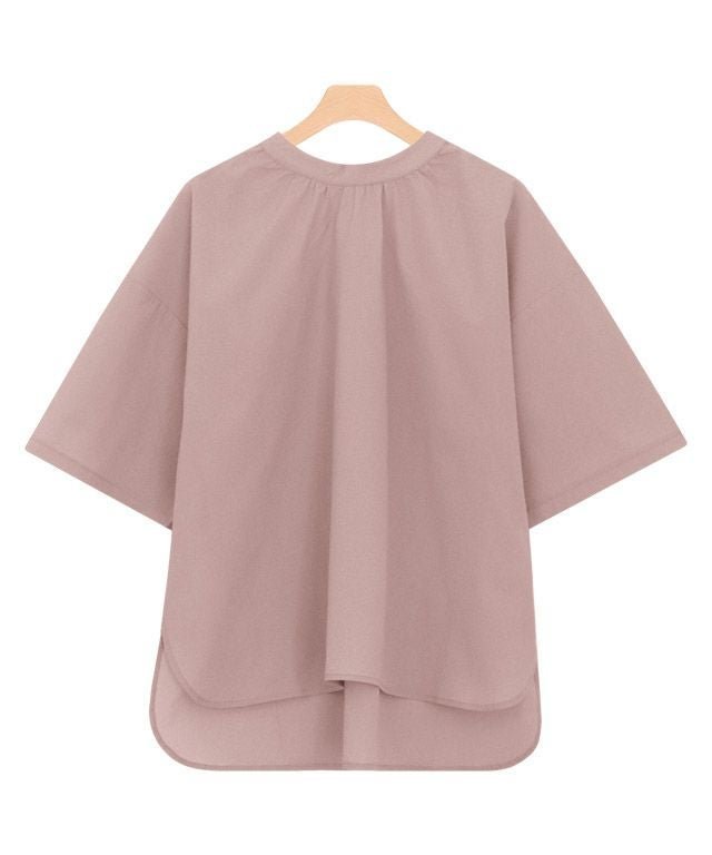 【ピエロ/Pierrot】の【アウトレットSALE!】バックリボンギャザーブラウス インテリア・キッズ・メンズ・レディースファッション・服の通販 founy(ファウニー) 　ファッション　Fashion　レディースファッション　Fashion for Women　トップス・カットソー　Cut & Sew Tops　シャツ・ブラウス・オフィスカジュアル　Elegant Blouses & Button-Ups　アウトレット　Outlet / Clearance　ギャザー　Gathered, Ruffled　プチプライス・低価格　Affordable / Budget Price　リボン　Ribbon, Bow　ピンク|ID: prp329100004972991 ipo3291000000037288063