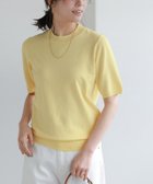 【ピエロ/Pierrot】の【A会場】シルクタッチウォッシャブル半袖ニット 大人の最旬トレンドファッション＆コーディネート founy(ファウニー) ファッション Fashion レディースファッション Fashion for Women トップス・カットソー Cut & Sew Tops ニット Knit Tops & Sweaters 送料無料 Free Shipping ウォッシャブル Machine Washable シルク Silk, 100% Silk シンプル Simple, Minimal プチプライス・低価格 Affordable / Budget Price エレガント 上品 Elegant 半袖 Short Sleeve, Half Sleeve 吸水 Absorbent, Quick-Dry thumbnail 167cm / イエロー / M|ID: prp329100004972995 ipo3291000000037288090