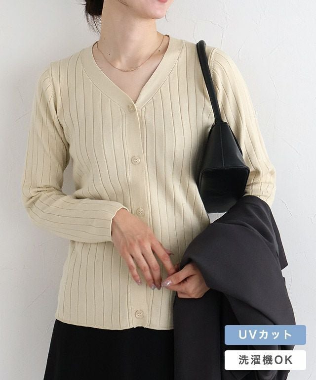 【ピエロ/Pierrot】の【アウトレットSALE!】シルクタッチウォッシャブルリブカーディガン インテリア・キッズ・メンズ・レディースファッション・服の通販 founy(ファウニー) 　ファッション　Fashion　レディースファッション　Fashion for Women　トップス・カットソー　Cut & Sew Tops　カーディガン・羽織り　Layered Style Cardigans　アウトレット　Outlet / Clearance　おすすめ　Recommended / Our Picks　アンサンブル　Ensemble Set　カーディガン　Cardigan, Knitwear　シルク　Silk, 100% Silk　プチプライス・低価格　Affordable / Budget Price　シルクタッチウォッシャブルリブカーディガン|ID: prp329100004972997 ipo3291000000037288102