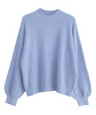 【ピエロ/Pierrot】のシャギーハイネックバルーン袖ニット 大人の最旬トレンドファッション＆コーディネート founy(ファウニー) ファッション Fashion レディースファッション Fashion for Women トップス・カットソー Cut & Sew Tops ニット Knit Tops & Sweaters ハイネック High Neck, Mock Neck バルーン Balloon, Balloon Silhouette プチプライス・低価格 Affordable / Budget Price エレガント 上品 Elegant thumbnail ブルー|ID: prp329100004973015 ipo3291000000037288187