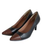 【ピエロ/Pierrot】の【アウトレットSALE!】ポインテッドトゥ配色パンプス ブラウン×ブラック|ID: prp329100004973031 ipo3291000000037288265