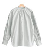 【ピエロ/Pierrot】の【アウトレットSALE!】バンドカラーボリュームスリーブシャツ 大人の最旬トレンドファッション＆コーディネート founy(ファウニー) ファッション Fashion レディースファッション Fashion for Women トップス・カットソー Cut & Sew Tops シャツ・ブラウス・オフィスカジュアル Elegant Blouses & Button-Ups ボリューム袖・フリルスリーブブラウス Voluminous & Ruffle Sleeves / Puffy Sleeve Tops アウトレット Outlet / Clearance ギャザー Gathered, Ruffled プチプライス・低価格 Affordable / Budget Price thumbnail ライトグレー|ID: prp329100004973032 ipo3291000000037288269