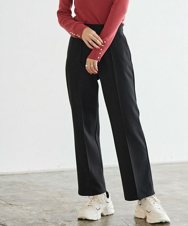 【ピエロ/Pierrot】のカット起毛ピンタックボックスパンツ インテリア・キッズ・メンズ・レディースファッション・服の通販 founy(ファウニー) 　ファッション　Fashion　レディースファッション　Fashion for Women　パンツ　Pants & Trousers　プチプライス・低価格　Affordable / Budget Price　ボックス　Boxy, Box Shape　ブラック|ID: prp329100004973050 ipo3291000000037288341