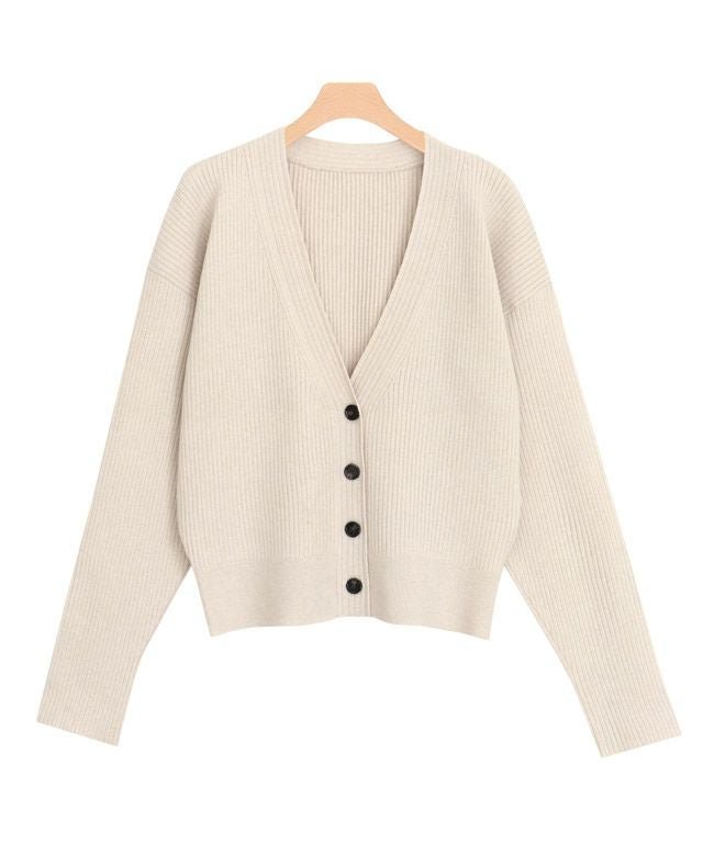 【ピエロ/Pierrot】のRASW クロップド丈リブニットカーディガン インテリア・キッズ・メンズ・レディースファッション・服の通販 founy(ファウニー) 　ファッション　Fashion　レディースファッション　Fashion for Women　トップス・カットソー　Cut & Sew Tops　ニット　Knit Tops & Sweaters　カーディガン・羽織り　Layered Style Cardigans　おすすめ　Recommended / Our Picks　クロップド　Cropped, Short Length　バランス　Balance, Style Balance　フィット　Fit, Slim Fit　プチプライス・低価格　Affordable / Budget Price　ボトム　Bottoms, Lower Wear　アイボリー|ID: prp329100004973066 ipo3291000000037288410