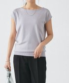 【ピエロ/Pierrot】の【A会場】選べる2ネックシルクタッチフレンチスリーブニット 大人の最旬トレンドファッション＆コーディネート founy(ファウニー) ファッション Fashion レディースファッション Fashion for Women トップス・カットソー Cut & Sew Tops ニット Knit Tops & Sweaters 送料無料 Free Shipping シルク Silk, 100% Silk スリーブ Sleeve, Long Sleeve / Short Sleeve フレンチ French, French Style プチプライス・低価格 Affordable / Budget Price ワイド Wide, Wide Fit 吸水 Absorbent, Quick-Dry thumbnail 166cm / アイスラベンダーグレー / クルーネック / M|ID: prp329100004973092 ipo3291000000037288529