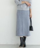 【ピエロ/Pierrot】のカットスエードタイトスカート 163cm / アッシュブルー / ノーマル / M|ID: prp329100004973096 ipo3291000000037288550