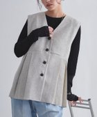 【ピエロ/Pierrot】のECLAM サマーツイードタックジレベスト 163cm / アイボリー / M|ID: prp329100004973105 ipo3291000000037288597