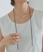 【ピエロ/Pierrot】のRASW コードラリエット[Pierrot] 大人の最旬トレンドファッション＆コーディネート founy(ファウニー) ファッション Fashion レディースファッション Fashion for Women アクセサリー Fashion Accessories テクスチャー Texture, Textured Fabric トレンド Trend, Trending Now プチプライス・低価格 Affordable / Budget Price メタル Metal, Metal Parts thumbnail ブラック / F|ID: prp329100004973118 ipo3291000000037288643